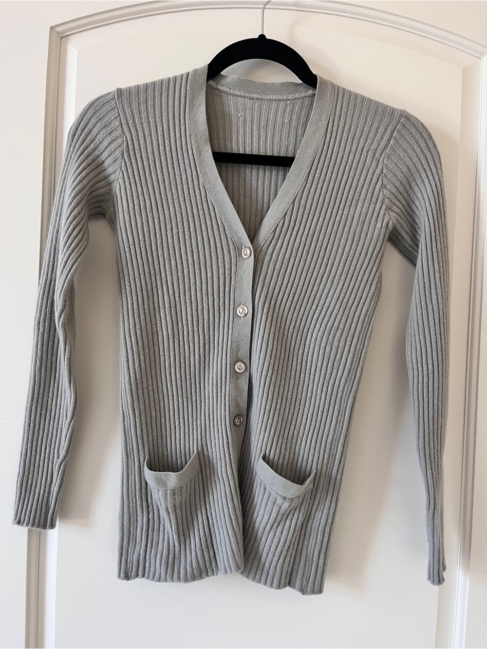 Vintage Pringle of Scotland 100% Cashmere Ribbed Cardigan - S - Luxury | Classic